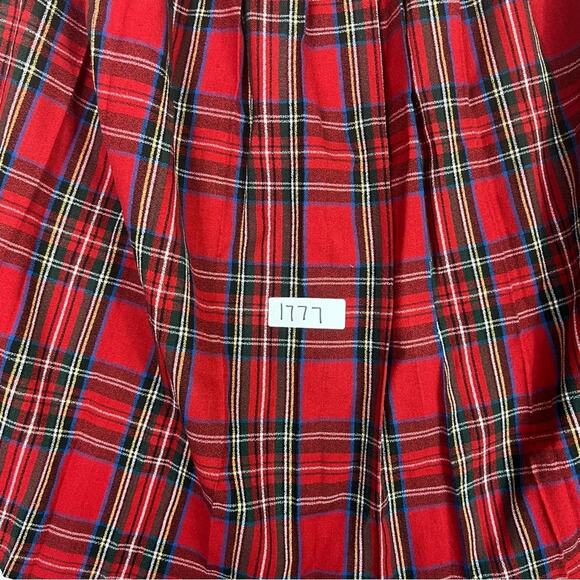 Lloyd New York Skirt Women's Size 10 Red Plaid Tartan Pleated Calf Length Vtg - Picture 7 of 8